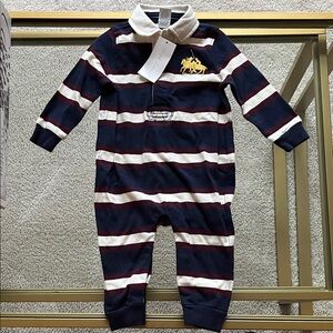 Striped Ralph Lauren One Piece -6 month